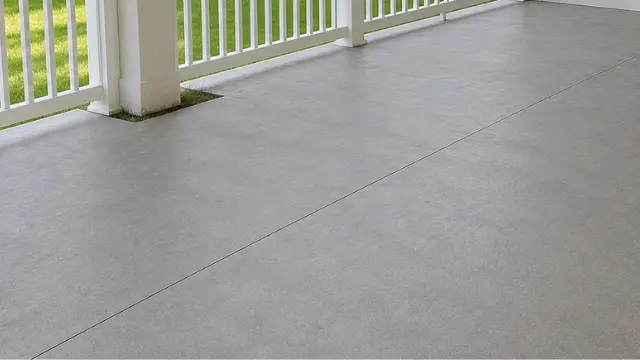 Clean gray covered porch floor with white railings - Deck Cleaning in Wilmington, NC